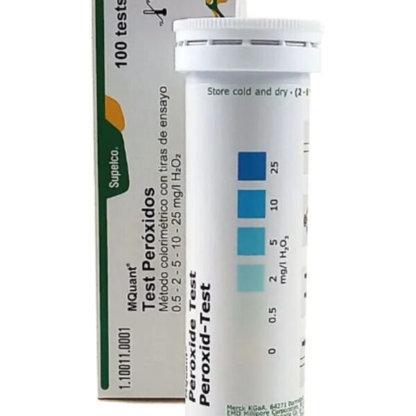 Teste Rápido de Peróxido 0,5-25mg/l Merck Refrigerado 100 tiras