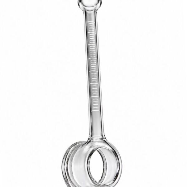 Tubo Karsten de vidro tipo cachimbo de parede.