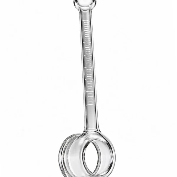Tubo Karsten de vidro tipo cachimbo de parede.