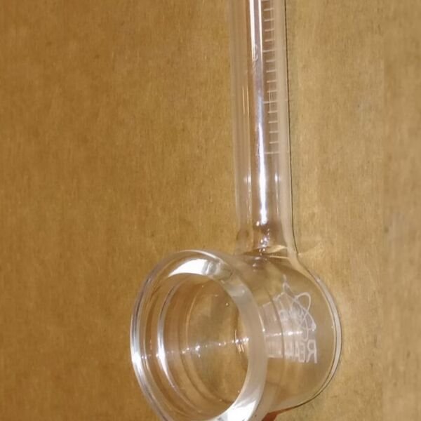 Tubo Karsten de vidro tipo cachimbo de parede.