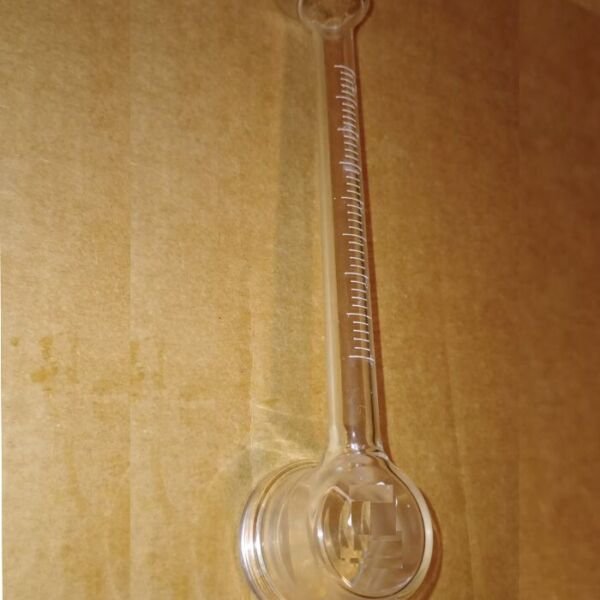 Tubo Karsten de vidro tipo cachimbo de parede.
