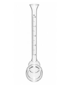 Tubo Karsten de vidro tipo cachimbo de parede.