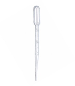 Pipeta Pasteur 3 ml, não estéril. Pipeta pasteur 3ml não esteril